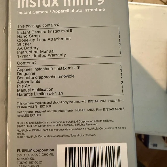 Fujifilm Instax Mini 9 Instant Camera Package - Picture 2 of 6